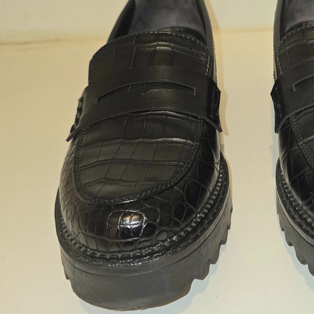 Circus by Sam Edelman Croc-Embossed Loafers – Size 7 - Picture 6 of 6